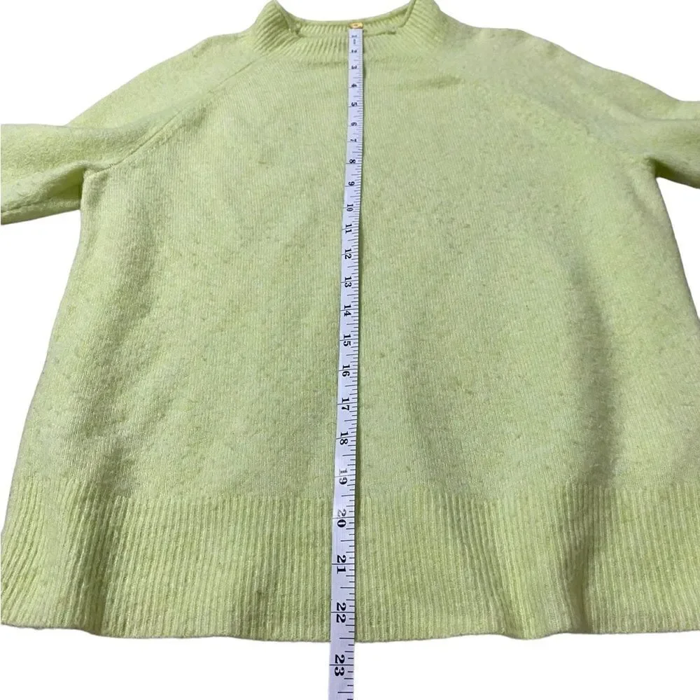 J. Crew Rollneck Sweater in Supersoft yarn . Style Bd613 crisp lettuce yellow